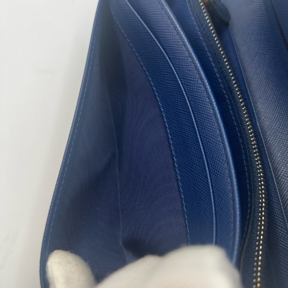 EUC Prada Saffiano Bluette Wallet - Picture 7 of 14